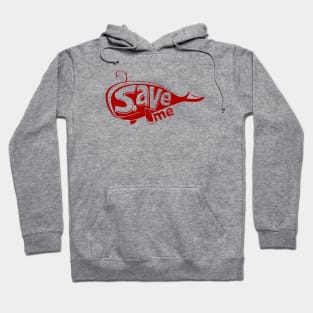 Save me save the whales cute illustration Hoodie